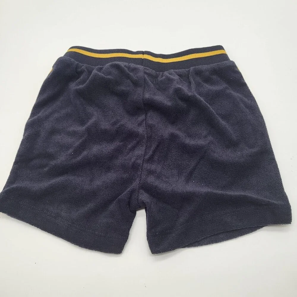 MILES THE LABEL Baby Terry Tank Top and Shorts Outfit Yellow Blue NWT - Picture 5 of 8